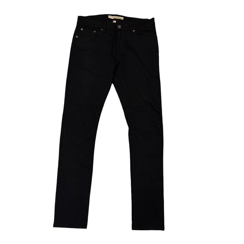 Burberry mens 30x32 black skinny fit cotton blend denim jeans EUC